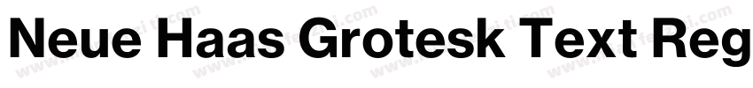 Neue Haas Grotesk Text Regular字体转换